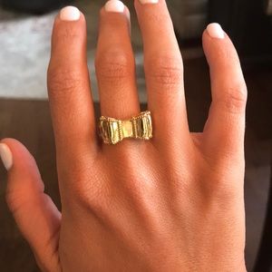 Kate Spade gold bow ring